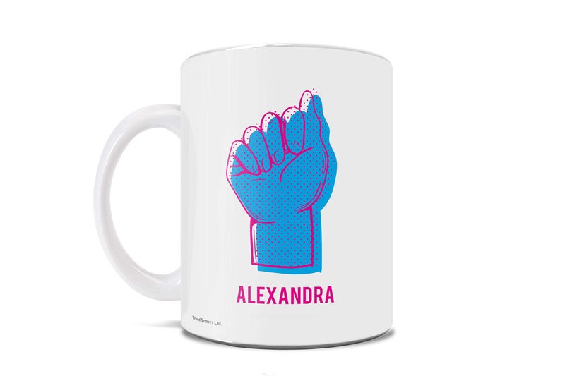 Trend Setters ASL Sign Language Alphabet  Personalized Initial and Name  Novelty Ceramic Coffee Mug