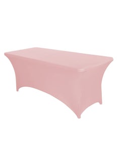 Spandex Tablecloths 6FT Table Cover Rectangular Stretch Tight Fit Cover for Parties Trade Shows Weddings and Events