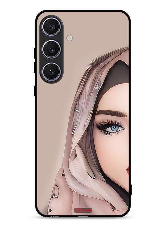 Tolwak Samsung Galaxy S25 FE Protective Case Cover Half Face Girl Art - Image 1