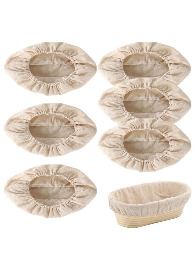 European Bag Fermentation Rattan Basket Cloth Cover Cloth Bag European Country Bread Forming Bread Basket Cloth Cover Cloth Bag Fermentation Cloth Cross-border-Specifications:White-Color:Round Cloth Cover 23*8cm1 - Image 5