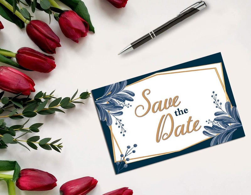 Stonehouse Collection | 40 Fancy and Formal Save The Date Postcards | Wedding, Baby Shower, Birthdays, Celebration Announcements | Great For Any Occasion | 4" x 6" Postcards - Made in the USA - Image 2
