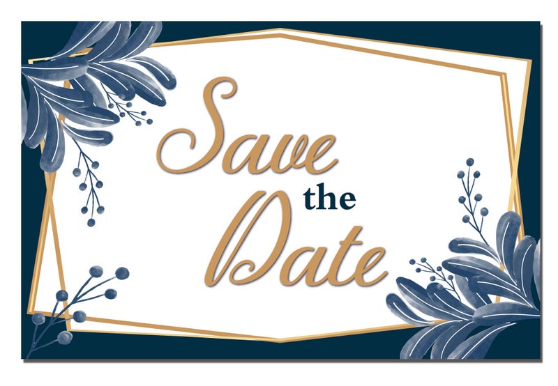 Stonehouse Collection | 40 Fancy and Formal Save The Date Postcards | Wedding, Baby Shower, Birthdays, Celebration Announcements | Great For Any Occasion | 4" x 6" Postcards - Made in the USA - Image 3