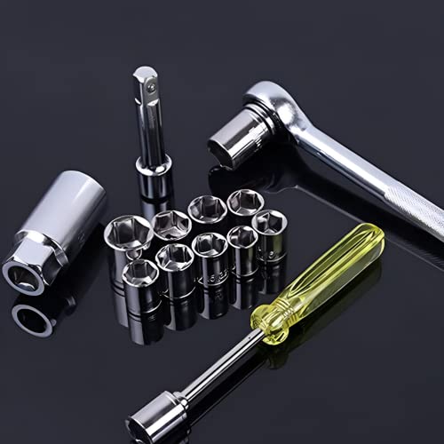 Oblivion Tool Box Kit 10 Pcs – 3/8 Inch Drive Standard Metric Socket Wrench Set – Point Sockets, Durable Alloy Steel Tool Kit for Automotive Repair, Home Maintenance, Garage & DIY Fastening Tasks - Image 2