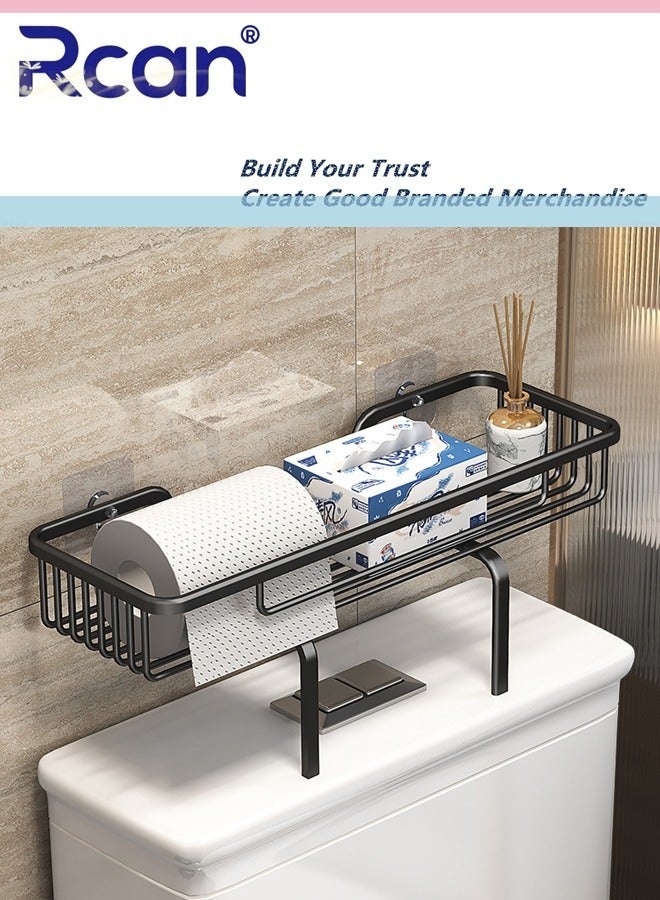 Rcan Bathroom Over The Toilet Shelf Bathroom Storage Organizer Toilet Shelves for Organizing Paper Towels Shampoo - Image 1
