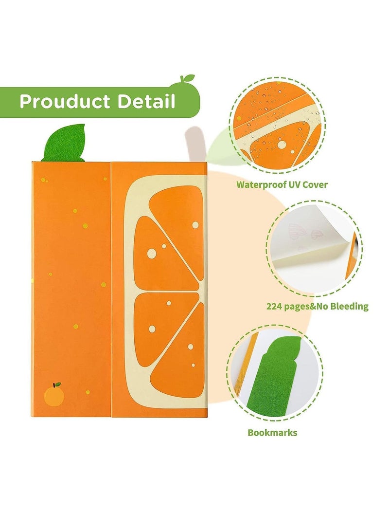 XiuWoo Notebook Journal Fruit with Magnetic Flap Closure, Classic Note book for Writing Sketching Cute Memo Diary Kids, Students, Teachers, 224 Pages, 5.3x7.6 inch - Image 3