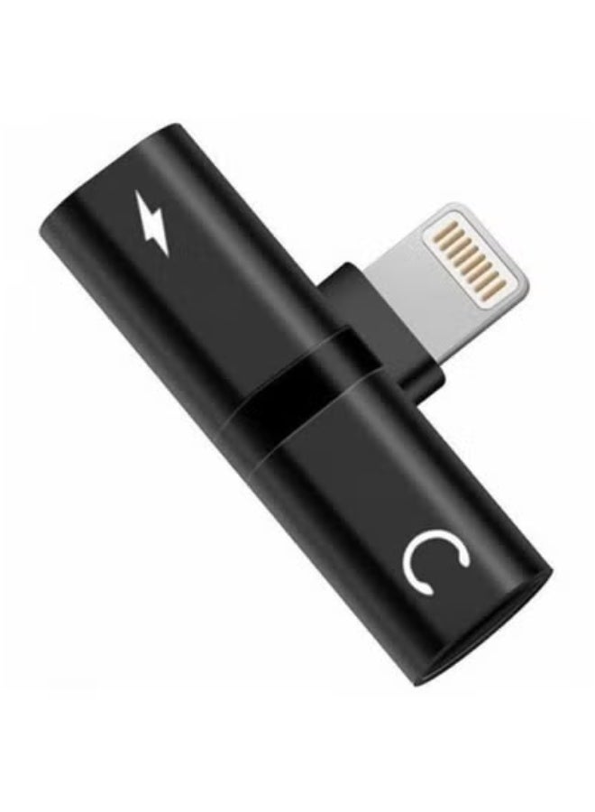 TIGER 2 in 1 Lightning Audio & Charging Splitter Adapter for iPhone | Dual Port Converter for Simultaneous Music Playback & Fast Charging | Durable Aluminum Alloy Body | Compact & Travel-Friendly Lightning Splitter | Compatible with iPhone 7 to 15 Series | Lightweight Dual Lightning Adapter for Calls, Audio & Power - Image 1