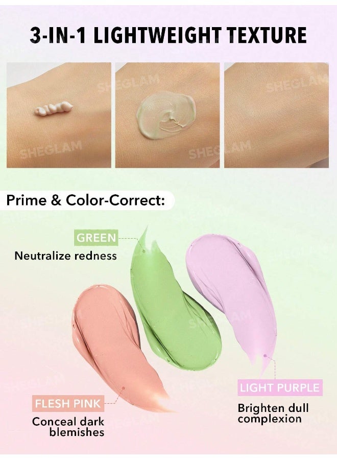 SHEGLAM Triple Threat Correcting Primer clear - Image 4