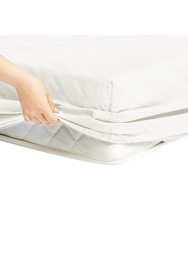 erorex Ultra Soft Fitted Sheet Breathable Easy To Wash Twin Xl White  - Image 4