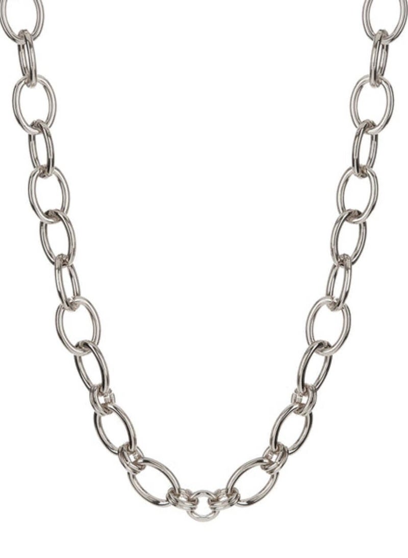 LUV AJ Cleo Link Chain Necklace-Silver - Image 1
