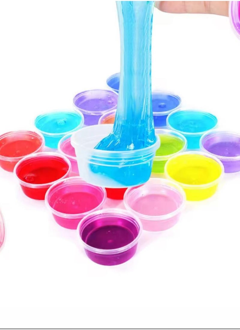 Generic - 4 pieces of mini slime packs, each pack contains a different color of slime. - Image 1