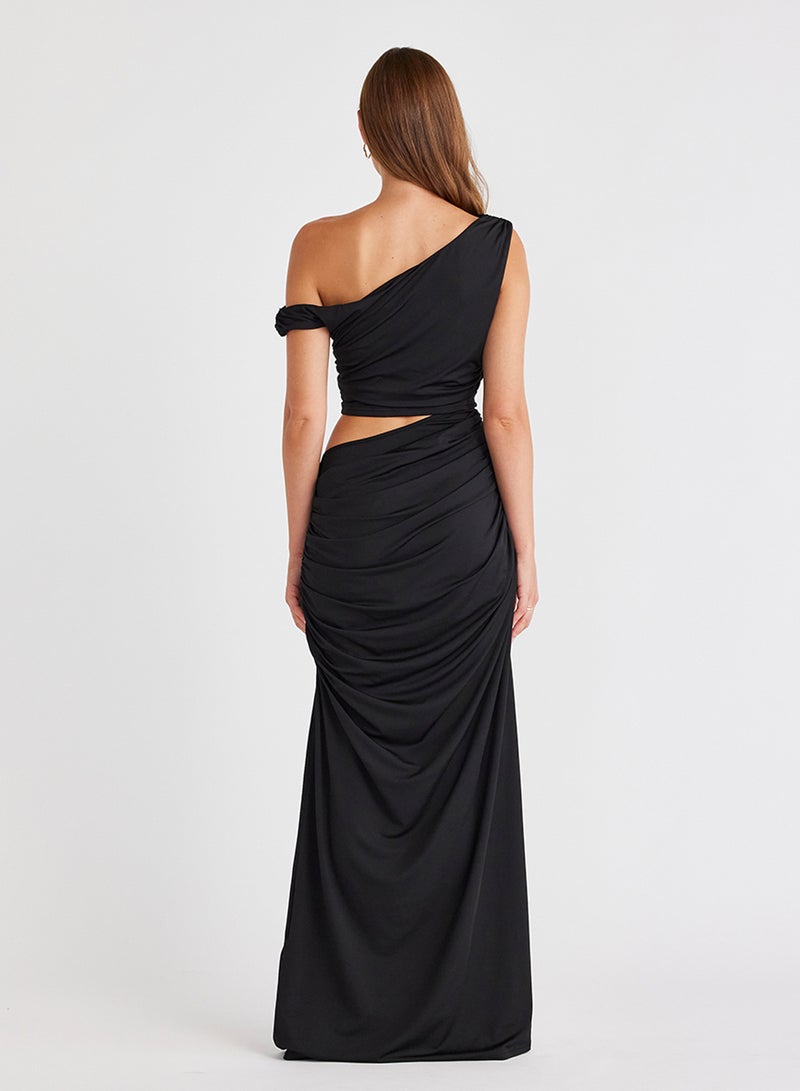 ساندايز فستان ريكي بكتف واحد من الجيرسيه - Image 2