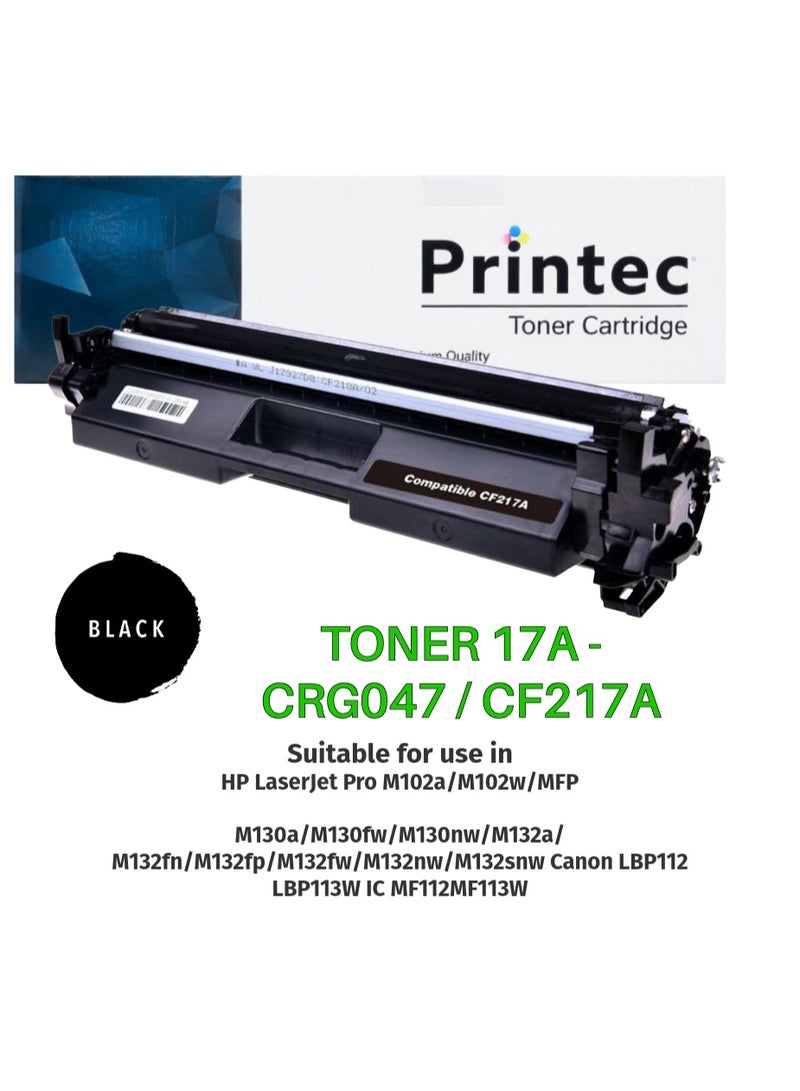 Printec TONER 17A - CRG047 / CF217A - Image 1