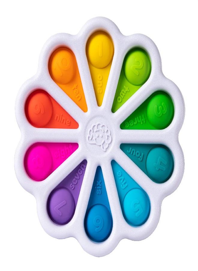 Fat Brain Toys - Fat Brain Toys Dimpl Digits, Number Learning Toy for Toddlers, Early Development, Educational, Push and Pop, Sensory Toy for Babies, Colourful Toy for Boys and Girls Aged 2 Years and Older - Image 1