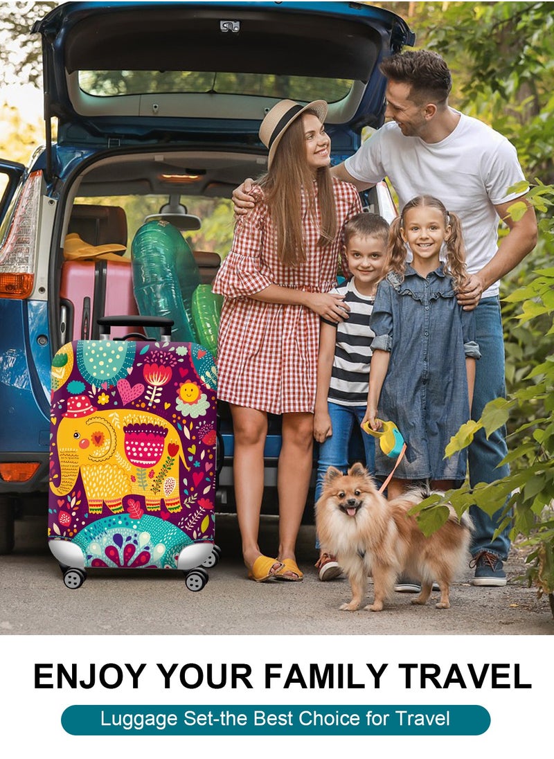 URbazaar - Elastic Travel Luggage Cover Travel Suitcase Protective Cover for Trunk Case Apply to 18-30 inch luggage Suitcase Cover - Image 1