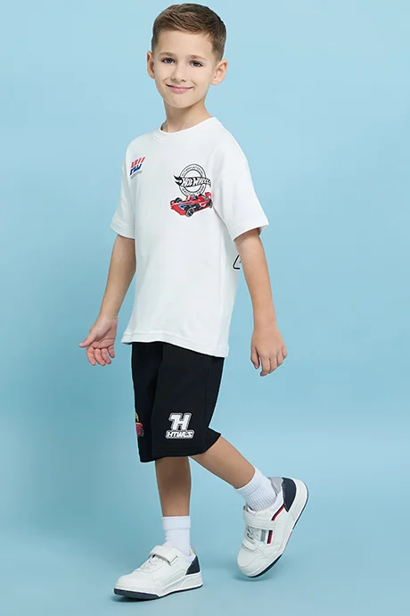 أر أند بي Printed Shorts with Drawstring Waist