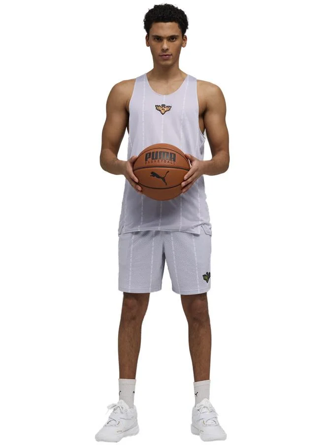 Puma PUMA White-Gold MB.05 Mist Basketball Shoes Unisex for Men | Best Price UAE