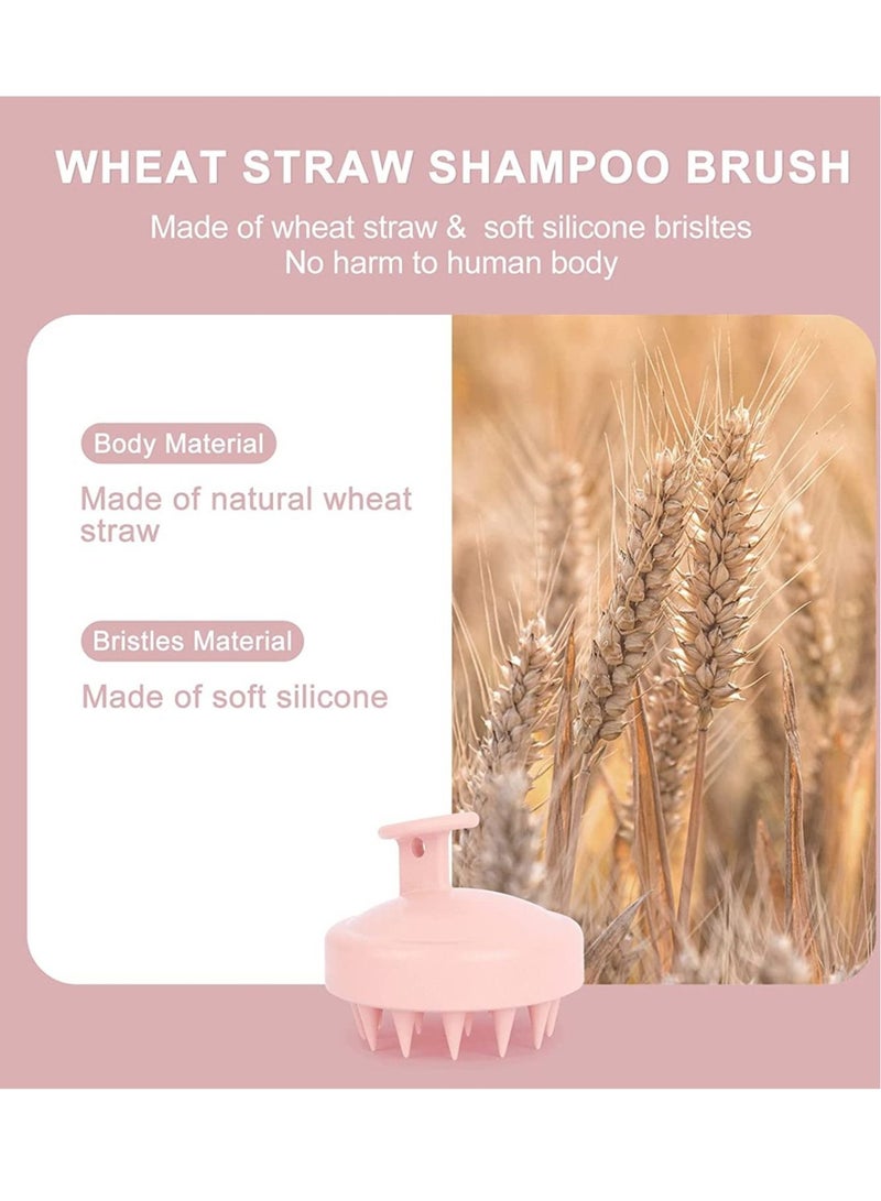 ZUKIMM Hair Scalp Massager Shampoo Brush for Shower, Scalp Scrubber with Soft Silicone Bristles for Hair Growth & Dandruff Treatment, Wet Dry Oil Hair Massager for All Hair Types of Women (Pink)  - Image 4