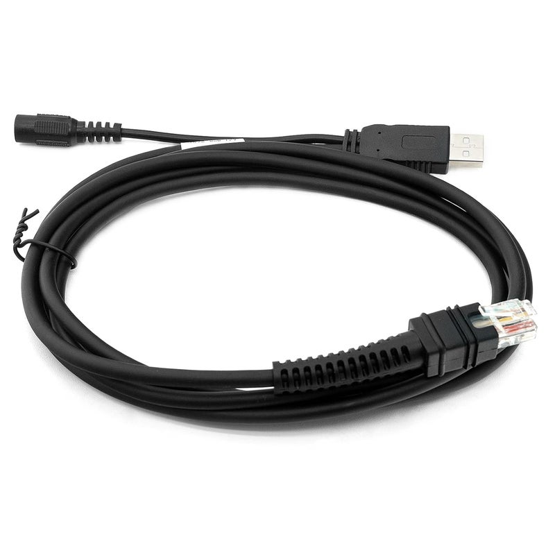 كابل USB A إلى RJ45 بطول 300 سم كابل مسح ضوئي لنقل بيانات عالي السرعة - كابل مسح رموز الشعارات مع إمداد طاقي مستقر لإدارة مخزون التجزية وعمليات المستودع - Image 5