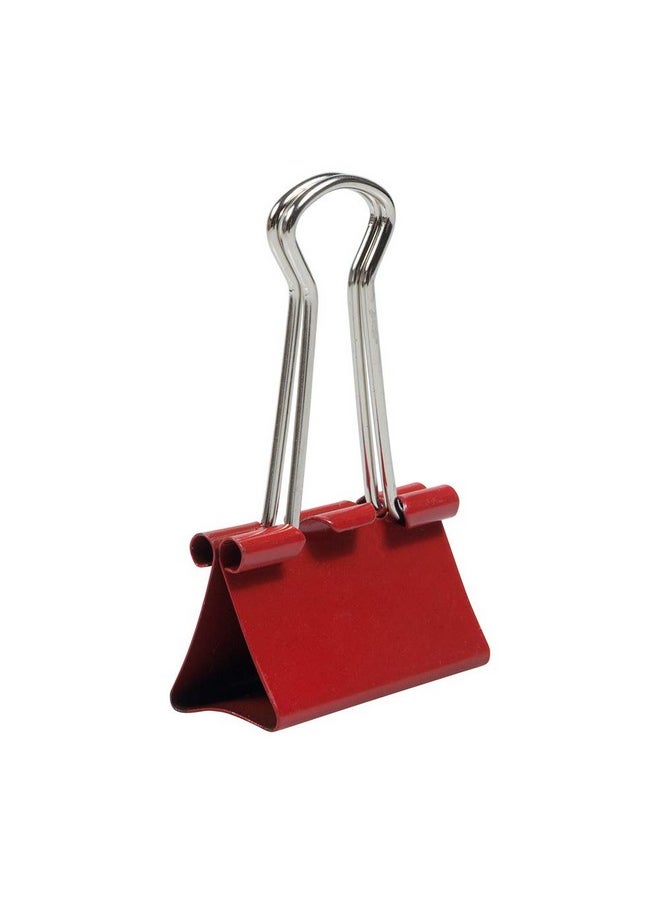 JAM Paper Colorful Binder Clips - Medium - 1 1/4 Inch (32 Mm) - Red Binderclips - 15/Pack  - Image 5