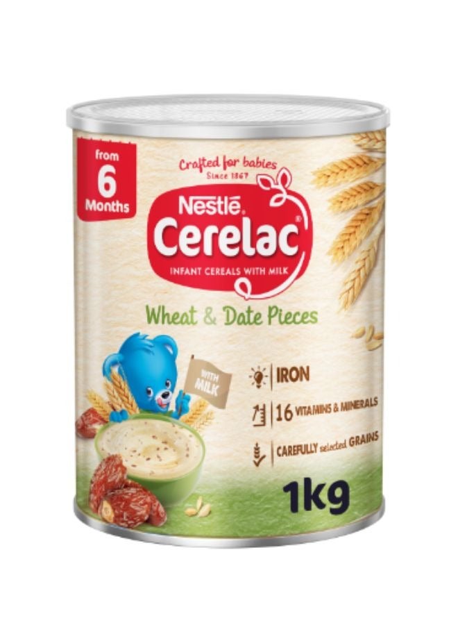 Cerelac Wheat and Dates Pieces with Milk Cereal 1000g - Image 1