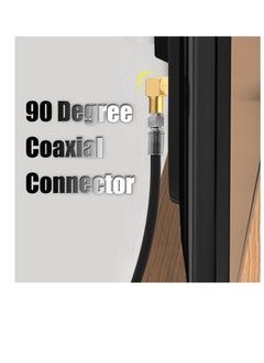 SUNSAR 4 Pack F Type Right Angle Male to Female Adapters RG6 Gold Plated Coaxial Connectors for Coax Cables, Wall Mounted TV, Wall Plates Coax 90 Degree  - Image 4