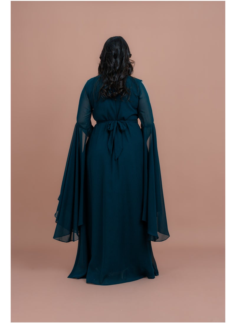IKKXA Belted Elegant 2-Piece Kaftan  - Image 2