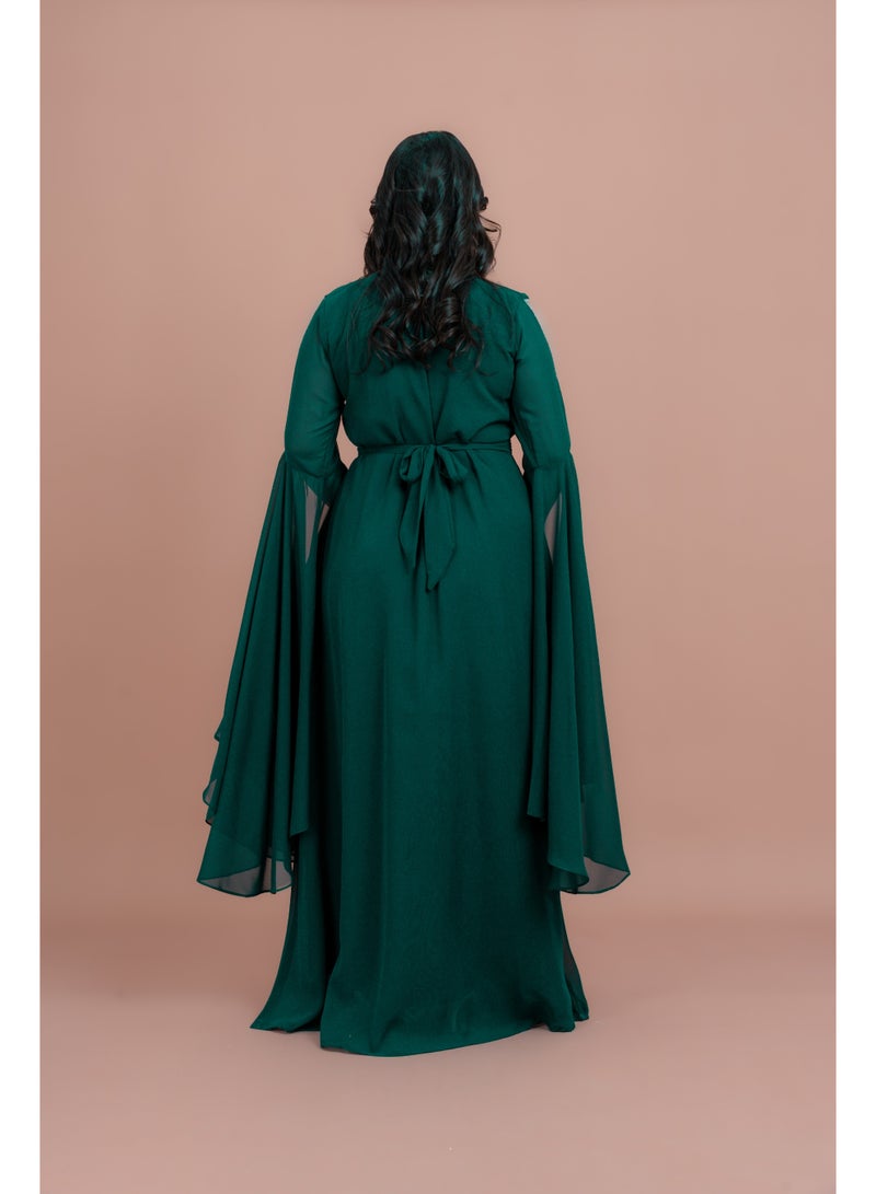 IKKXA Belted Elegant 2-Piece Kaftan - Image 2