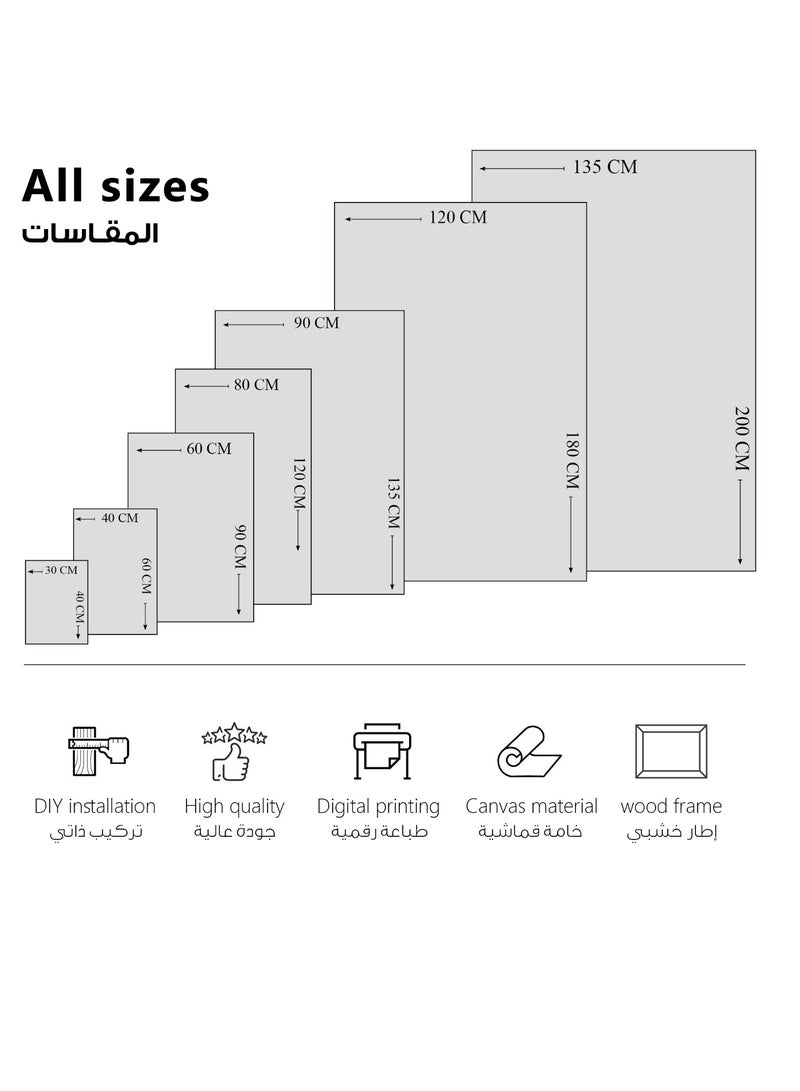مودكلاس لوحة جدارية كانفس بتصميم تجريدي - Image 3