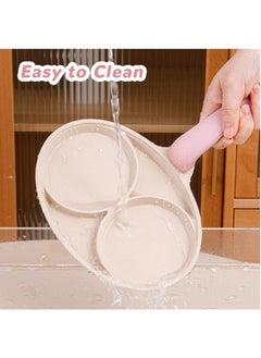 Hihonor Egg Frying Pan, 2-Cup Mini Nonstick Egg Pan & Omelet Pan for Breakfast, Healthy Non Toxic Pancake Pan, Easy to Clean Egg Cooker Pan, Suitable for Gas Stove & Induction Cookware (Pink)  - Image 4