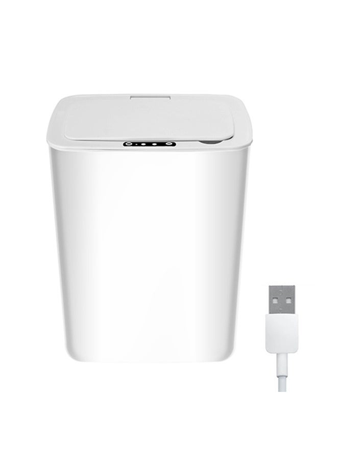 Generic Bathroom Touchless Trash Can, 14L Smart Automatic Motion Sensor Rubbish Can with Lid, Electric Narrow Small Garbage Bin for Kitchen Office Living Room Toilet Bedroom RV  - Image 1