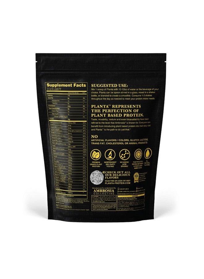 Ambrosia Planta - Premium Organic Plant-Based Protein | Vegan & Keto Friendly | Gourmet Flavors with No Bloating or Stomach Upset | Gluten & Soy Free | No Added Sugar | 14 Servings | (Candy Bar) - Image 1