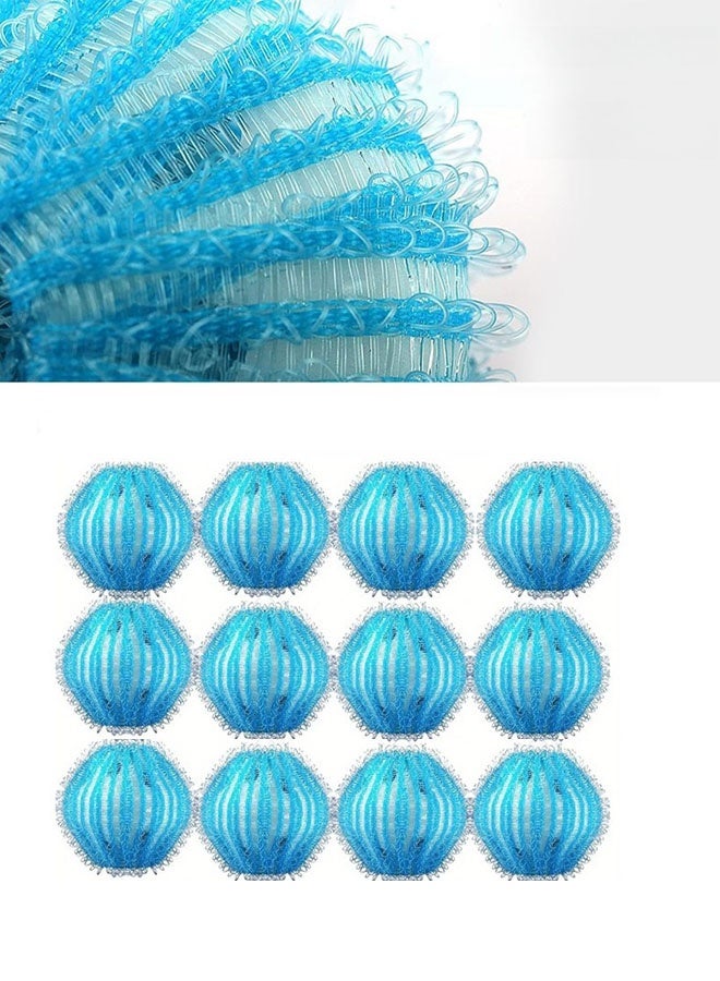 كرة غسيل من النايلون للغسالات الأسطوانية: تزيل الوبر وتمنع التشابك 12 قطعة - Image 2