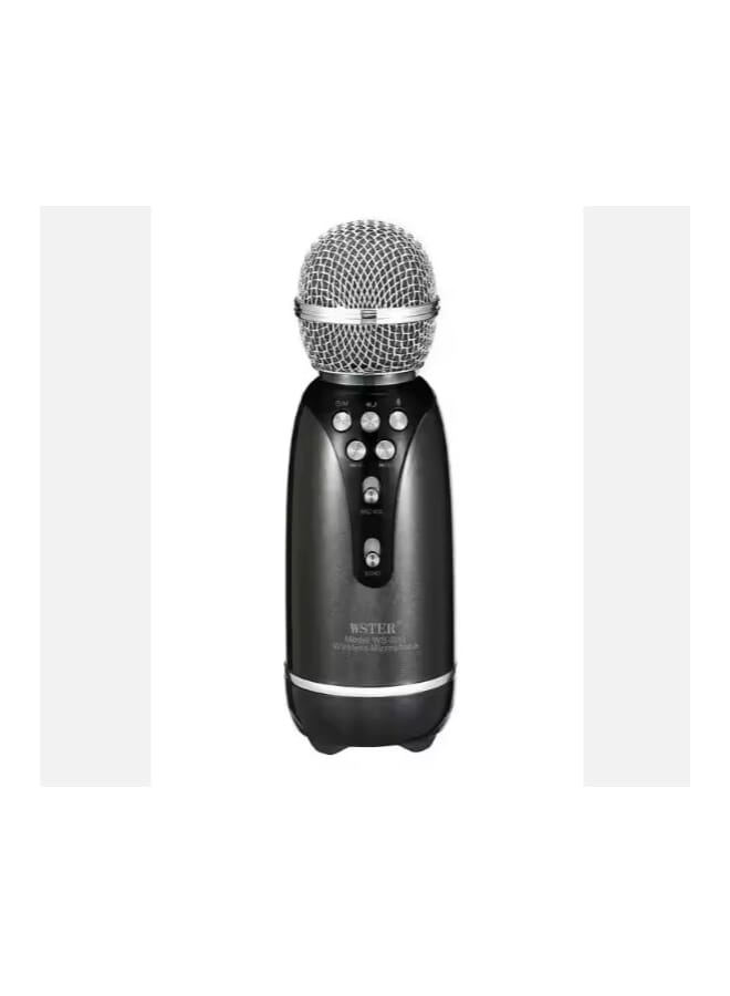 مكبر صوت كاريوكي عصري WSTER WS-899 مكبر صوت لاسلكي أسود