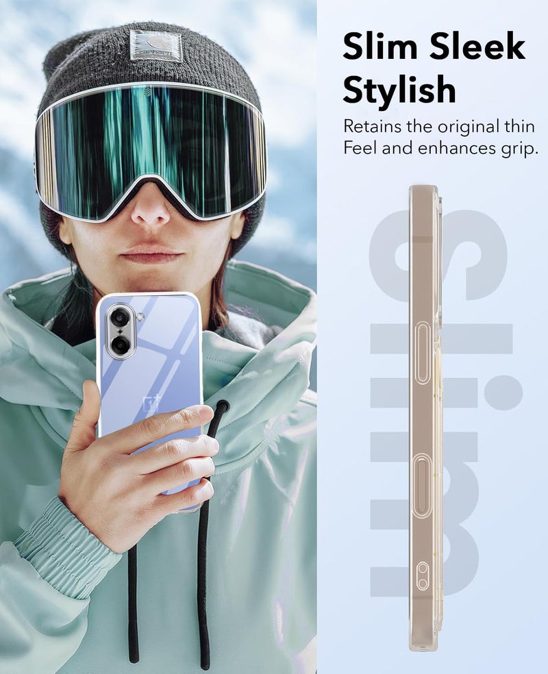 Jkobi Lifetime Anti-Yellow Clear Back Cover Case for Oneplus Nord CE 5 (Sleek Hard Crystal | Shockproof and Camera Protection) - Image 3