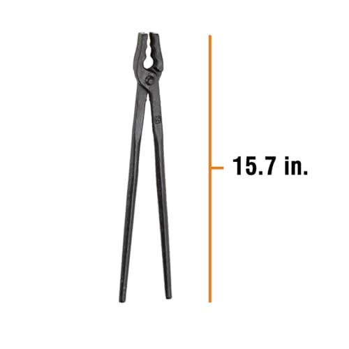 Picard Blacksmith Tongs, Wolf's Jaw, 16" Long - C35 Steel, 850g, Toothed Jaws for Better Grip, for Material Thickness 3 to 12 mm, Blacksmith Forge, Blacksmith Tools - Image 4