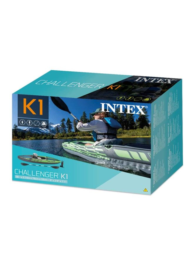 INTEX Challenger K1 Inflatable Kayak And Paddle - Image 5