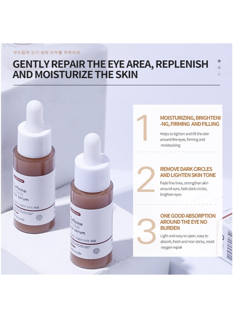 ديلفينث DEleventh العلامة التجارية الكورية مصل الكافيين لإصلاح محيط العين 30ml / مع فيتامين E، مضاد للأكسدة، يزيل الخطوط الدقيقة، يقلل من الانتفاخات والهالات السوداء، يشد ويرطب منطقة العين الحساسة - Image 3