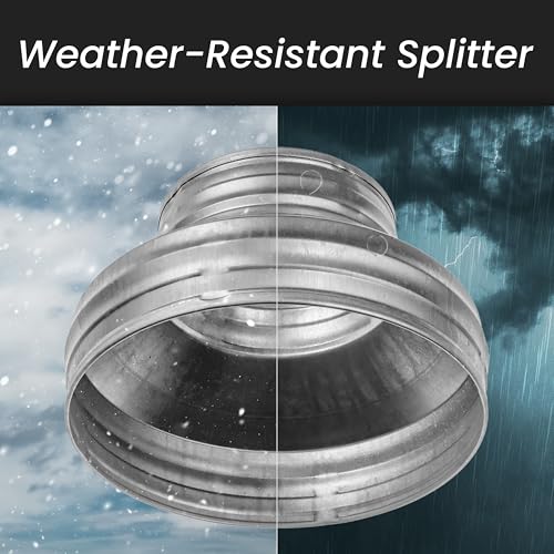 Repa Market 5" to 4" Inch Duct Reducer/Increaser – Galvanized Steel Vent Pipe Adapter HVAC & Dryer Vent Systems – Round Metal Coupling Connector for Exhaust Fans, Bathroom Ventilation, Kitchen Hoods - Image 3