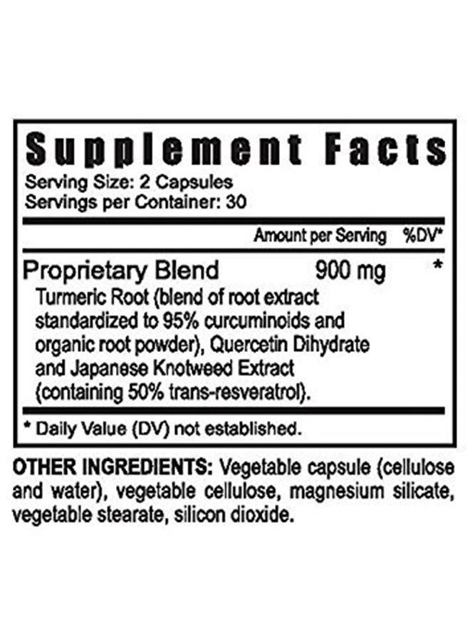 youngevity Resveratrol Turmeric Quercetin RTQ Cell Shield - 60 Capsules (Pack of 2)  - Image 2