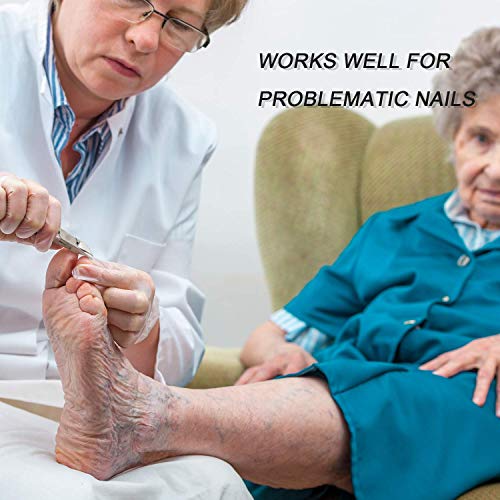 Kriq Nail Clippers Toenail Clippers for Thick Nails for Seniors with Curve Diagonal Blade for Ingrown Nails Effortlessly Toe Nail Clippers Heavy Duty Stainless Steel Physician Easy Grip for Older Hand - Image 5