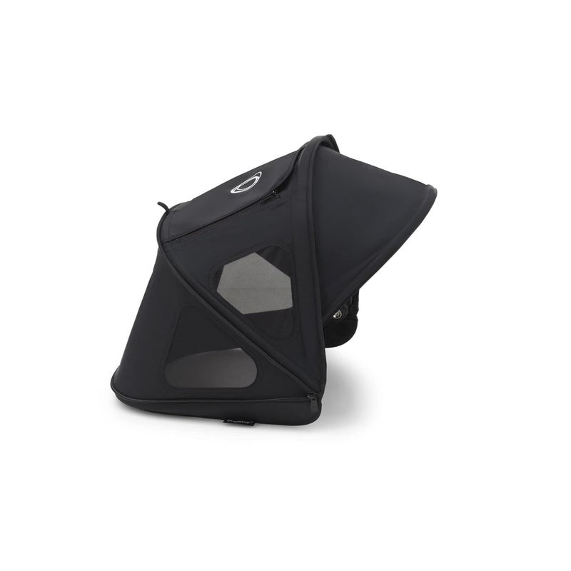 Bugaboo ملحق مظلة الشمس بوجابو دراجونفلاي بريزي مع حماية من الشمس UPF 50 وفتحات تهوية باللون الأسود منتصف الليل - Image 1