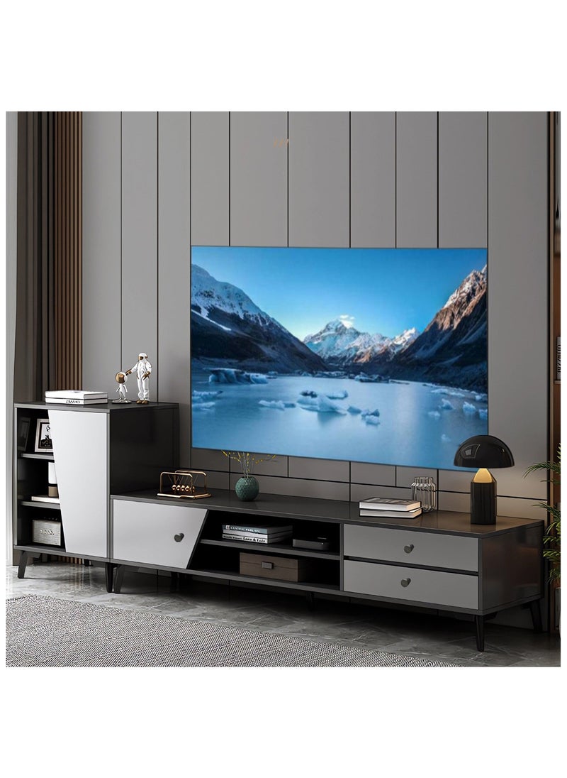 HXDream Tv Table,TV Cabinet,TV Table Stand With Doors and Drawers Living Room Furniture 120x30x40cm  - Image 5