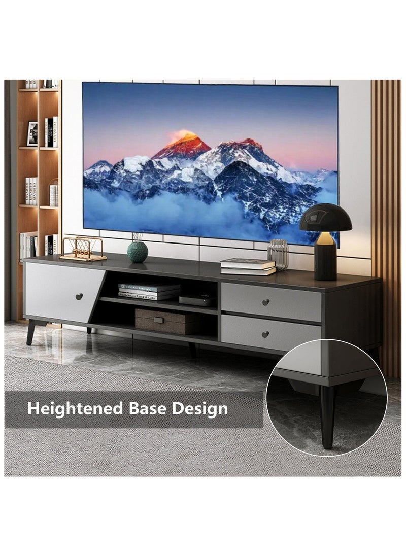 HXDream Tv Table,TV Cabinet,TV Table Stand With Doors and Drawers Living Room Furniture 120x30x40cm  - Image 4