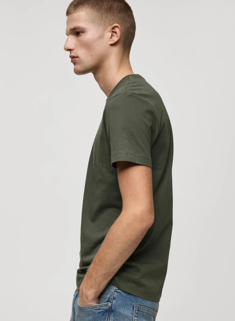 Mango Man Essential Crew Neck T-Shirt