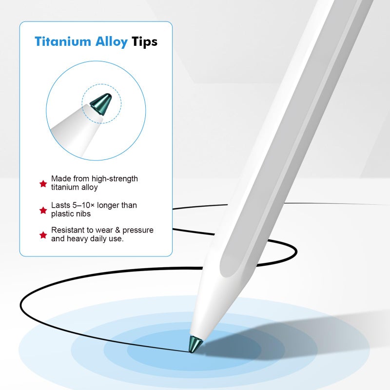REEYEAR Titanium Alloy Replacement Tips Compatible with Galaxy Tab S11 / S11 Ultra 2025 S Pen â€“ Exclusive Fit for Latest 2025 S Pen Only (Not Compatible with Other Models) â€“ Durable Precision Nibs,Green - Image 5