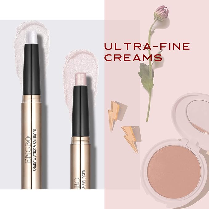 CCbeauty 3 Pack DualEnded Eyeshadow StickHigh Pigmented Metallic Cream Shimmer Eye Shadow StickWaterproof Neutral to Deep Eyeshadow Pencil CrayonGlitter Eyeliner Pen Prime Eye Makeup Smudger - Image 5