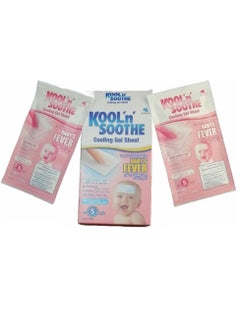 KOOL 'n' SOOTHE Cooling Gel Sheet Baby's Fever 4 sheets  - Image 2