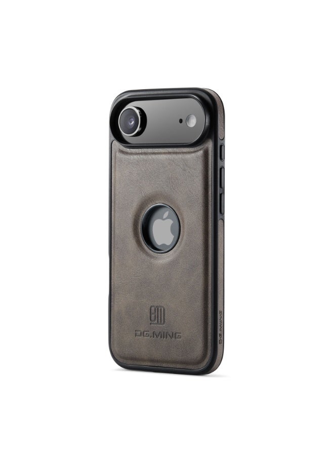 ديجمينغ جراب حماية خلفي جلد صناعي مع فتحة شعار مضاد للصدمات متوافق مع   Iphone 17 Air (كوفي) - Image 5