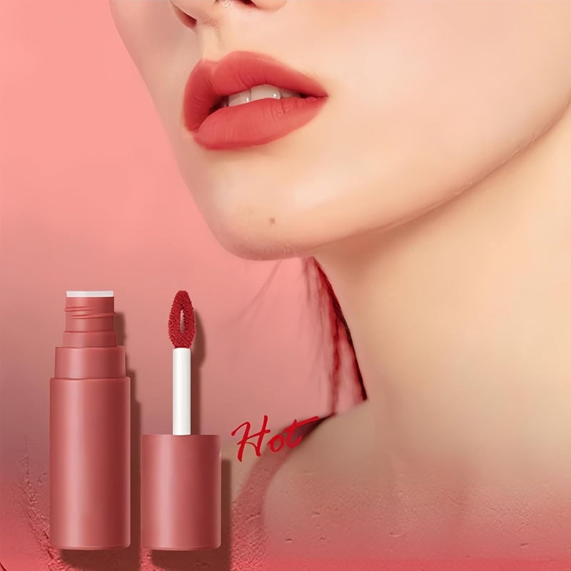 WEERSHUN Pigmented Velvet Lip Glaze for Lips & Cheeks, Velvet Matte Liquid Lipstick, High Pigmented Lip Stain, Smooth Soft Lip Makeup, Lightweight, Quick-Drying, Smooths & Hides Lip Lines (#03) - Image 4