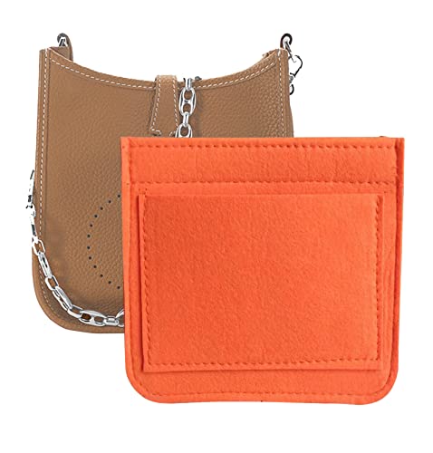 Lckaey Felt Organizerfor Hermes Evelyne III tpm pm gm Bag Insert Mini 16 29 33 Bag Purse Organizer Y003 OrangeS - Image 1